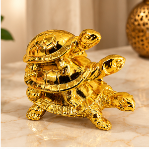 Feng Shui Three Tortoise Showpiece for Vastu, Home & Office Decor