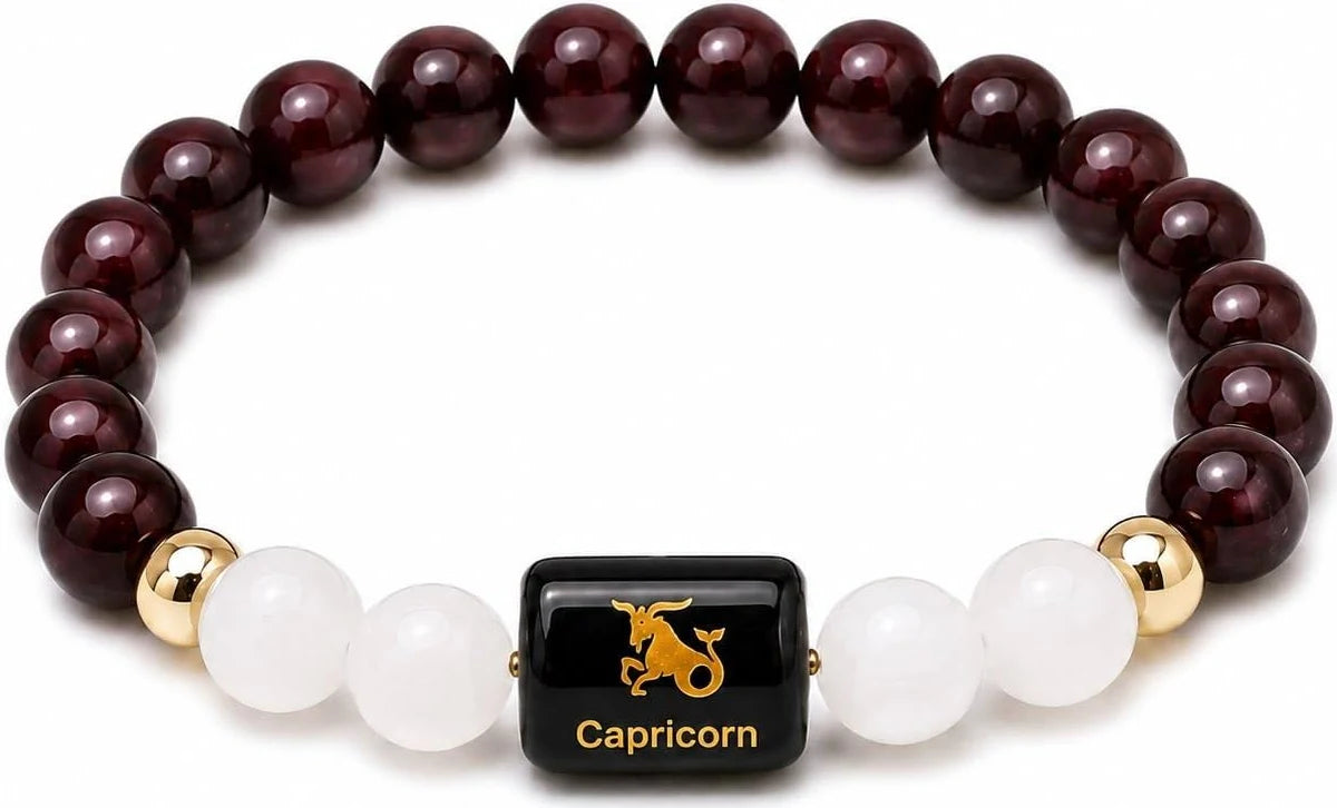 Capricorn (मकर राशि) Zodiac Crystal Bracelet for Men & Women